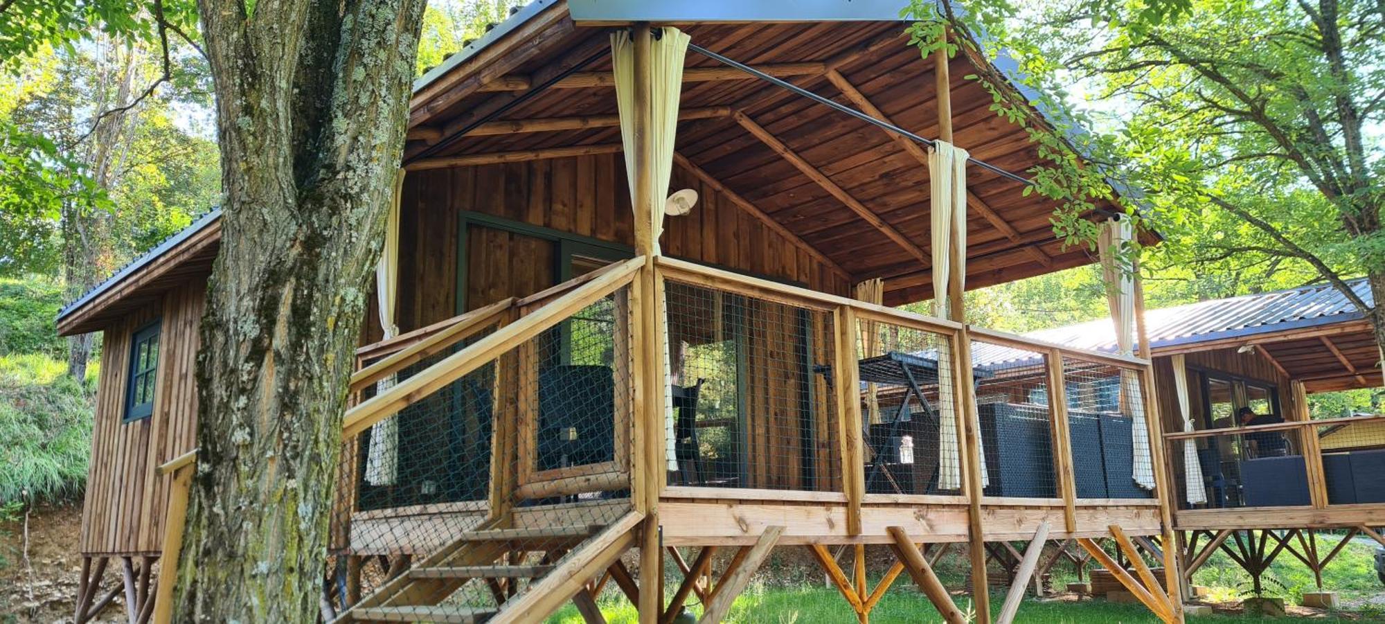 Camping Le Gallo Romain Barbieres Exterior foto